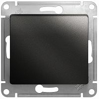 Выключатель кнопочный без рамки Systeme Electric Glossa 1-кл. антрацит картинка